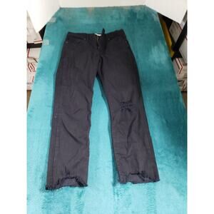 Levis 724 Jeans Size 28 Womens Black Stretch Pant Ladies High Rise Straight Crop